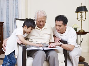 Children can play a helpful role in helping a grandparent adapt to a new living situation.